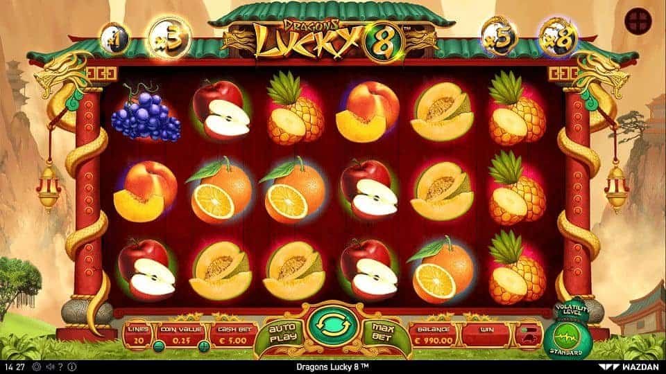 Dragons Lucky 8 automat zdarma