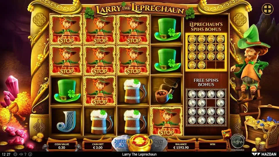Lary the Leprechaun automat zdarma
