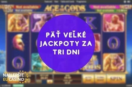 pat velke jackpoty za tri dni