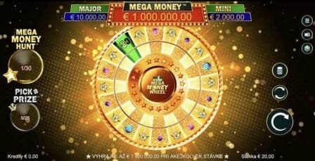 Casino Rewards Mega Money Wheel hra